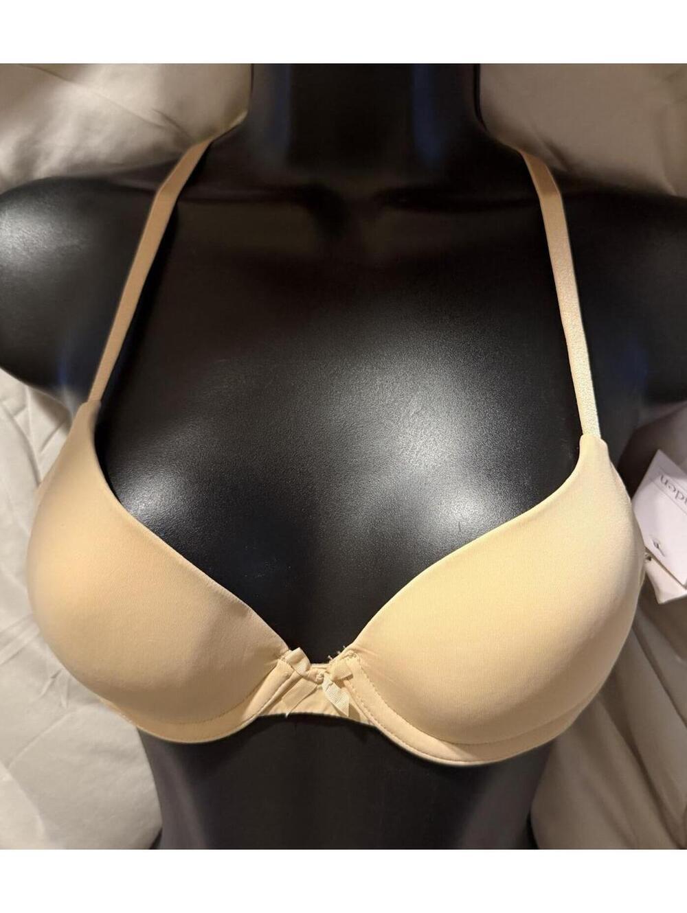 Auden The Everyday T-Shirt Bra 32A Nude Beige Adjustable Straps